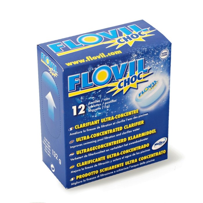 Flovil Floculant Choc, boîte de 12 pastilles